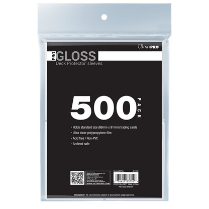 PRO-Gloss Standard Deck Protector Sleeves Bundle (500ct)