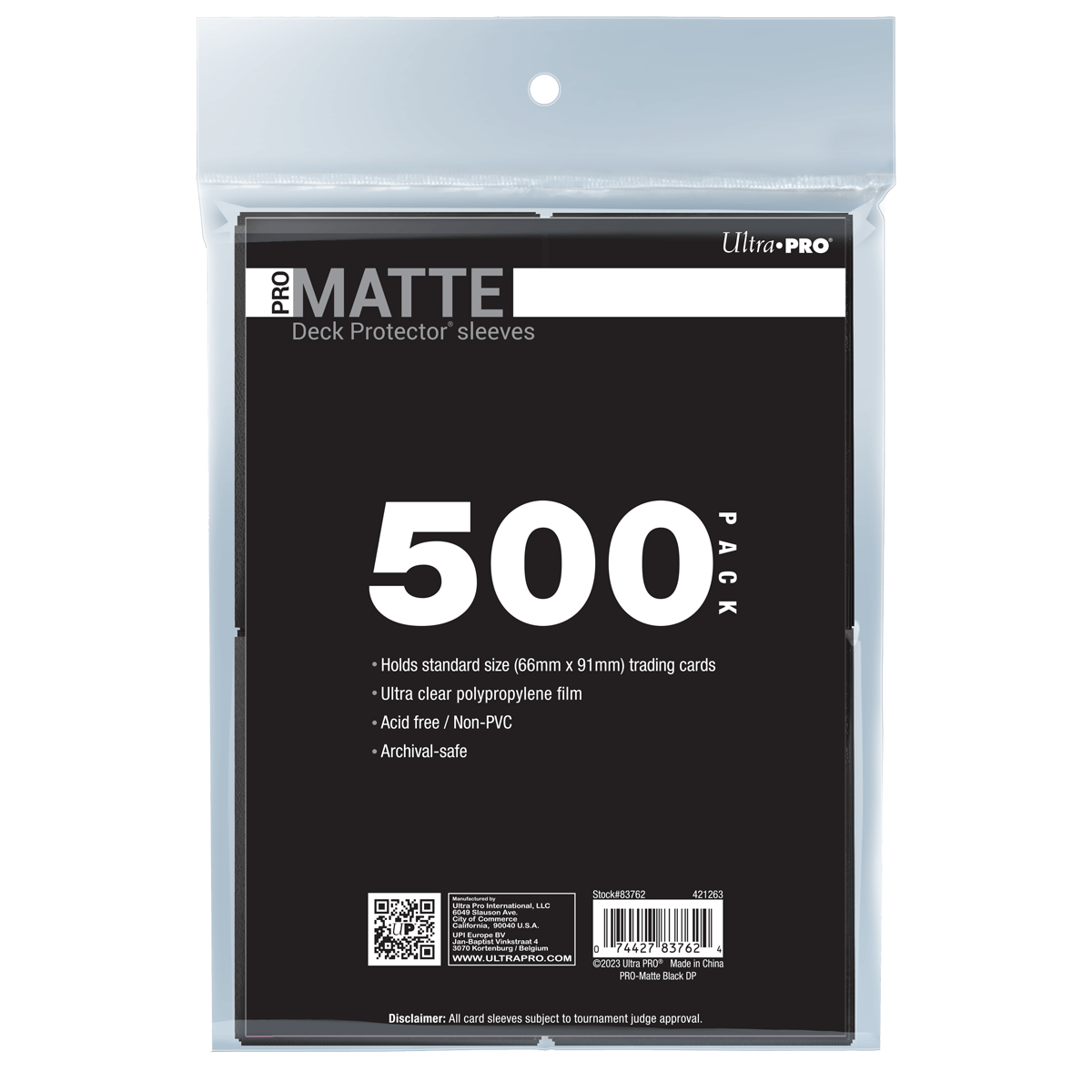 PRO-Matte Standard Deck Protector Sleeves Bundle (500ct)