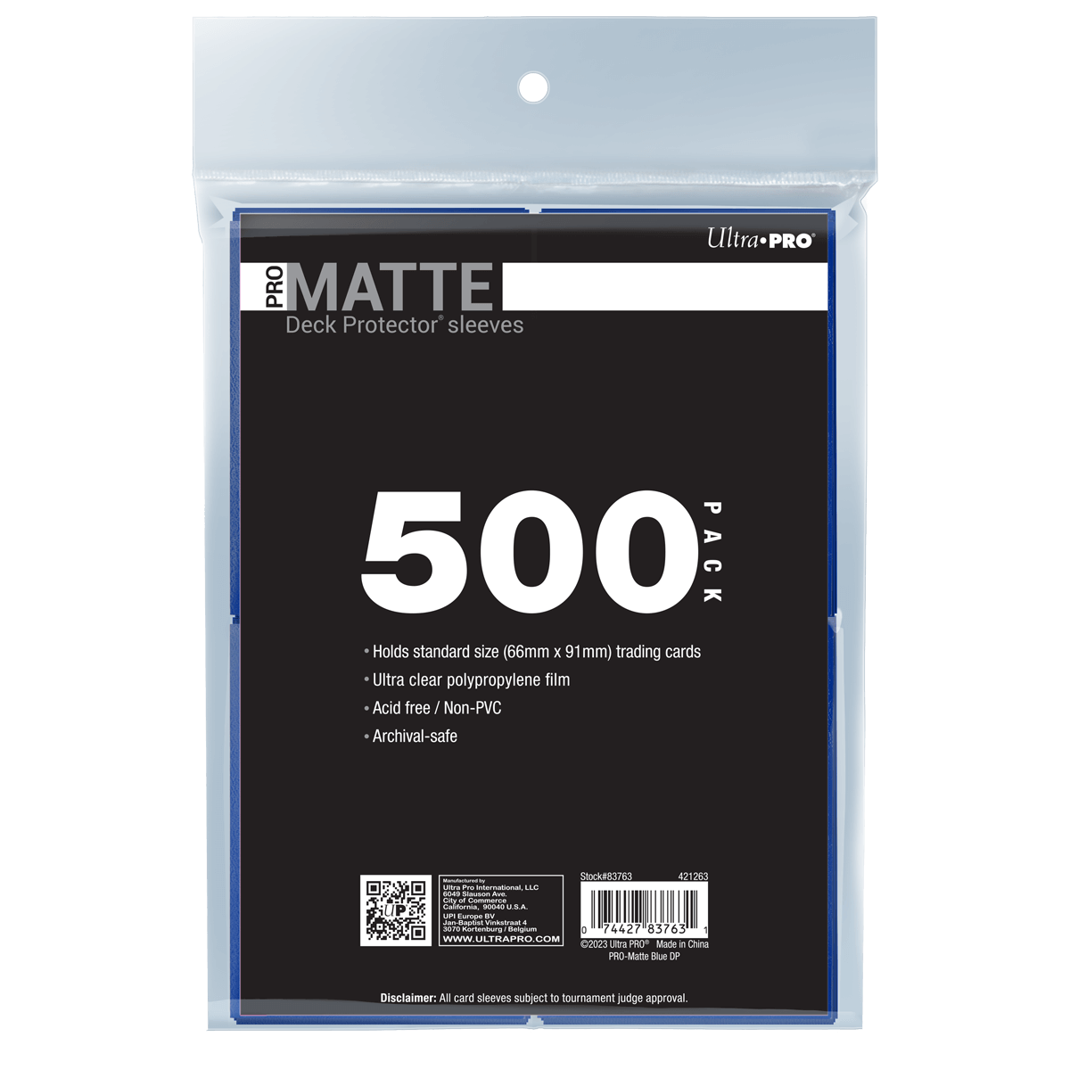 PRO-Matte Standard Deck Protector Sleeves Bundle (500ct)