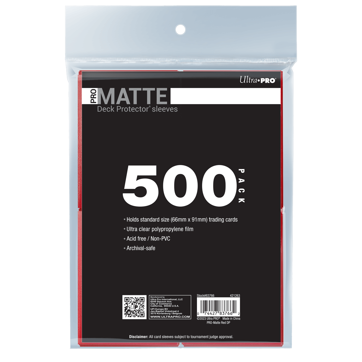 PRO-Matte Standard Deck Protector Sleeves Bundle (500ct)