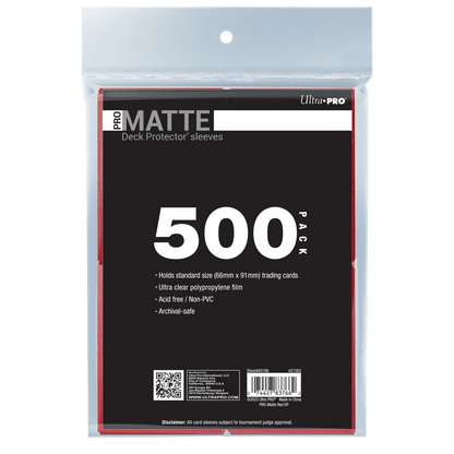 PRO-Matte Standard Deck Protector Sleeves Bundle (500ct)
