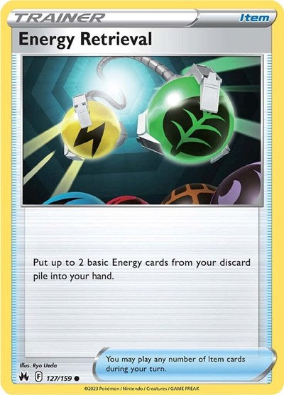 Energy Retrieval (Crown Zenith) Near Mint Reverse Holofoil