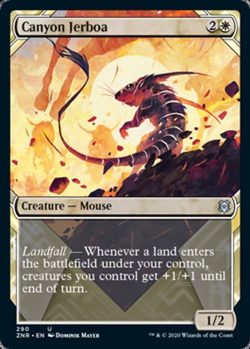 Canyon Jerboa (Showcase) (Zendikar Rising) Near Mint - Nick Nack's Full Frontal Attack