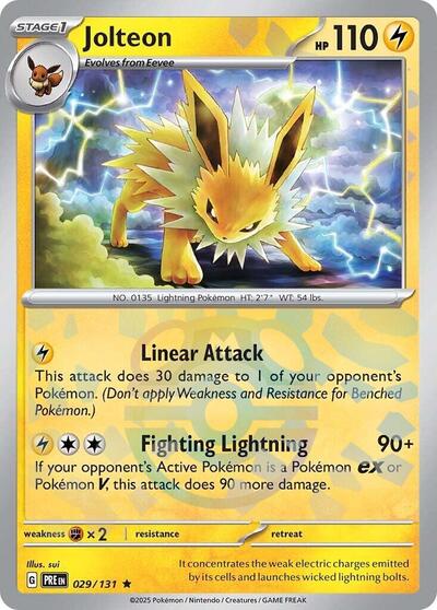 Jolteon (Master Ball Pattern) (SV: Prismatic Evolutions) Near Mint Holofoil