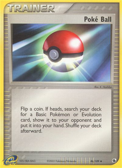 Poke Ball (86/109) [EX : Rubis et saphir] 