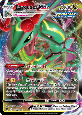 Rayquaza VMAX (111/203) [Épée et bouclier : Cieux en évolution] 