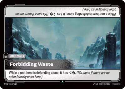 Forbidding Waste (Unleashed) Near Mint Foil