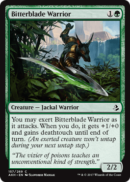 Bitterblade Warrior (Amonkhet) Near Mint - Nick Nack's Full Frontal Attack