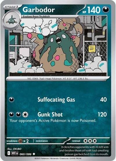 Garbodor (SV: White Flare) Near Mint - Nick Nack's Full Frontal Attack
