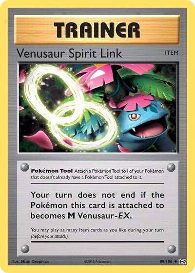 Venusaur Spirit Link (XY - Evolutions) Light Play - Nick Nack's Full Frontal Attack