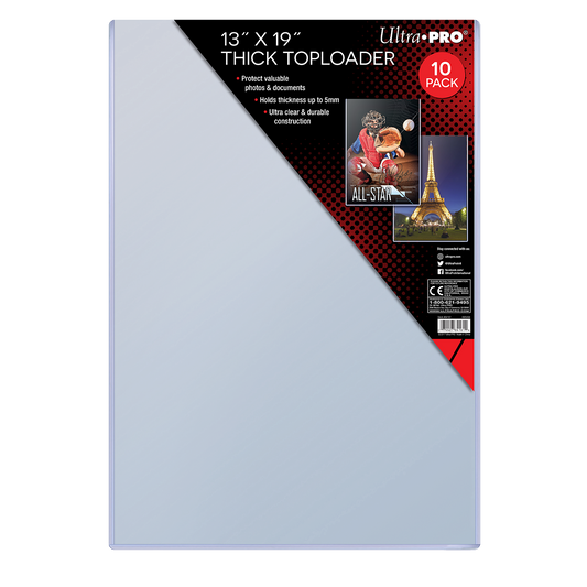 13" x 19" Thick TOPLOADER® Sleeves (10ct)
