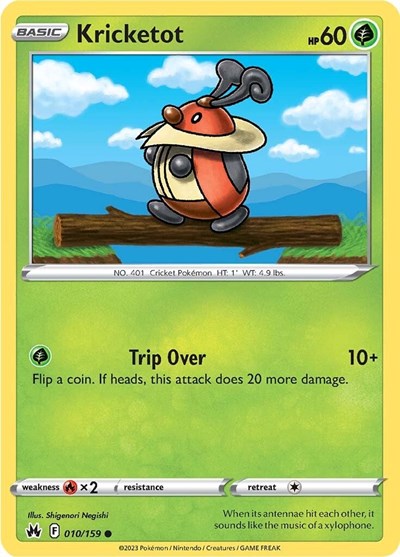 Kricketot (Crown Zenith) Near Mint Reverse Holofoil