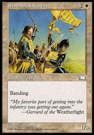 Benalish Infantry (Weatherlight) Light Play - Nick Nack's Full Frontal Attack