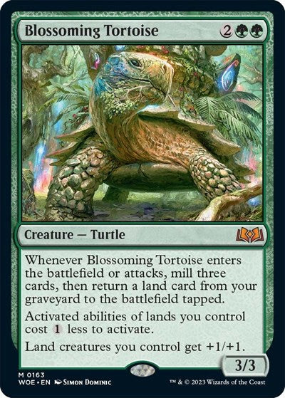 Blossoming Tortoise (Wilds of Eldraine) Near Mint Foil