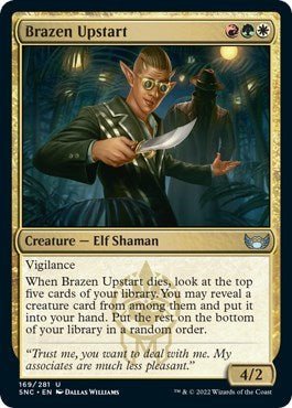 Brazen Upstart (Streets of New Capenna) Near Mint - Nick Nack's Full Frontal Attack
