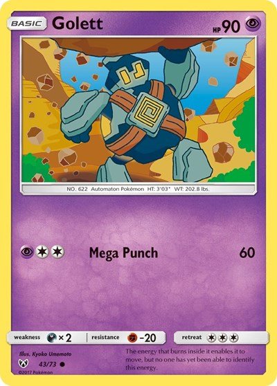 Golett (Shining Legends) Near Mint - Nick Nack's Full Frontal Attack