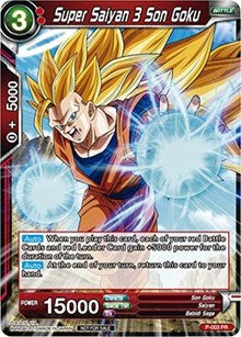Super Saiyan 3 Son Goku (Versión sin papel de aluminio) (P-003) [Tarjetas de promoción] 