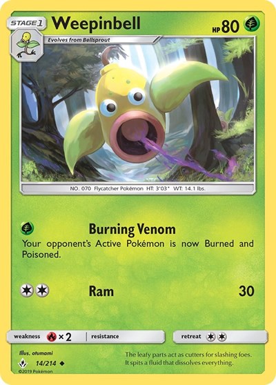 Weepinbell (SM - Unbroken Bonds) Near Mint