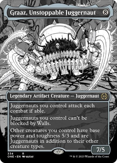 Graaz, Unstoppable Juggernaut (Showcase) (Phyrexia: All Will Be One) Near Mint - Nick Nack's Full Frontal Attack