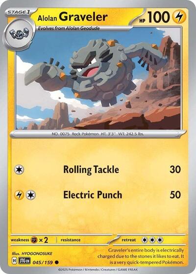 Alolan Graveler (SV09: Journey Together) Near Mint Reverse Holofoil