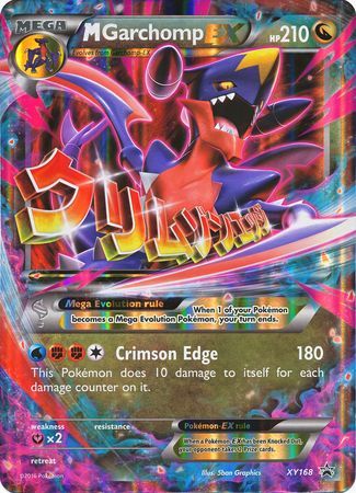 M Garchomp EX (XY168) (Tarjeta Jumbo) [XY: Black Star Promos] 