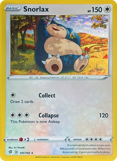 Snorlax - 141/192 (Cosmos Holo) (Miscellaneous Cards & Products) Near Mint Holofoil