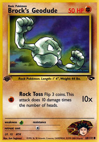 Brock's Geodude (Gym Challenge) Light Play Unlimited