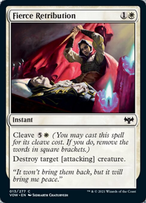 Fierce Retribution (Innistrad: Crimson Vow) Near Mint