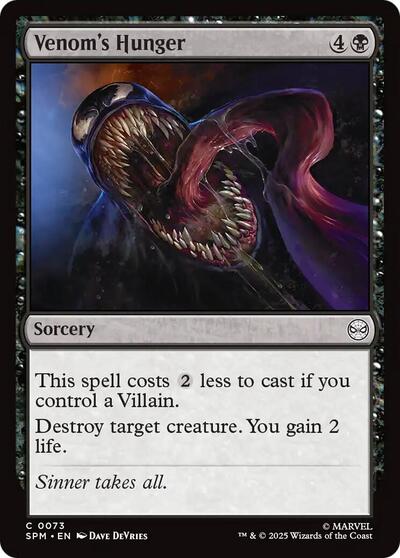 Venom's Hunger (Marvel's Spider - Man) Near Mint - Nick Nack's Full Frontal Attack