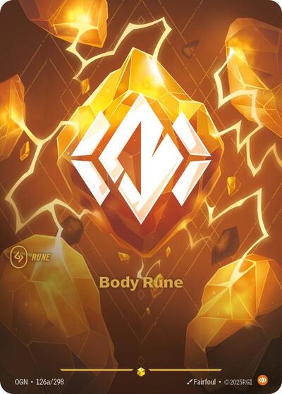 Body Rune (Alternate Art) (Origins) Near Mint Foil - Nick Nack's Full Frontal Attack