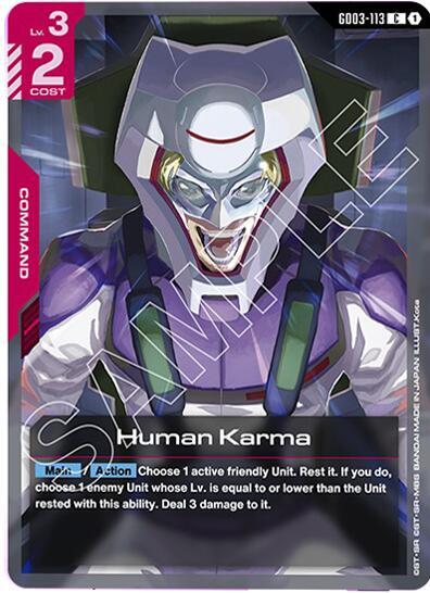 Human Karma (Steel Requiem) Near Mint - Nick Nack's Full Frontal Attack