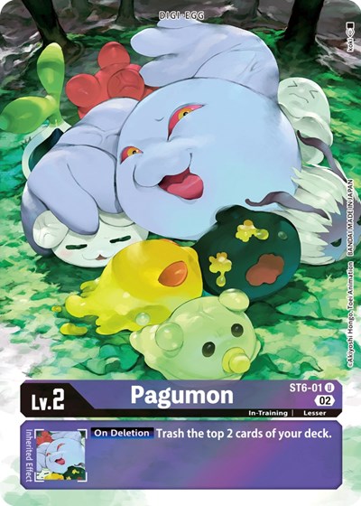 Pagumon (Alternate Art) (Starter Deck 14: Beelzemon Advanced Deck Set) Near Mint Foil