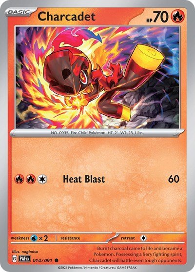 Charcadet (SV: Paldean Fates) Near Mint Reverse Holofoil - Nick Nack's Full Frontal Attack