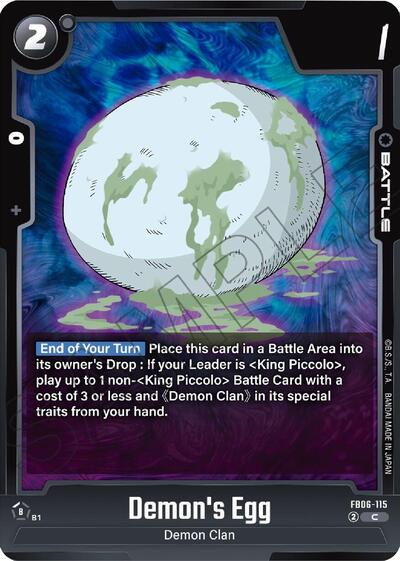 Demon's Egg (Rivals Clash) Near Mint - Nick Nack's Full Frontal Attack
