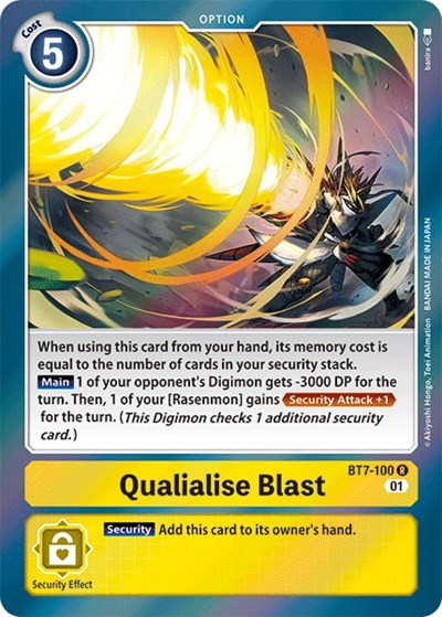 Qualialise Blast (The Next Adventure) Near Mint Foil