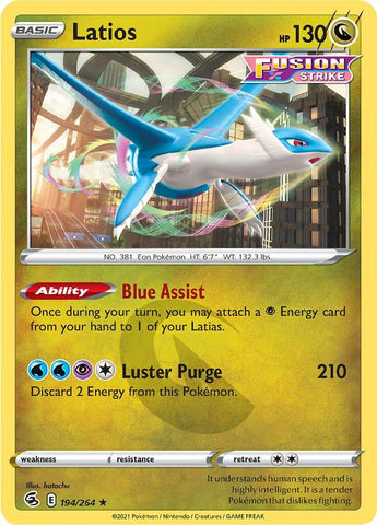 Latios (194/264) [Espada y escudo: Golpe de fusión] 