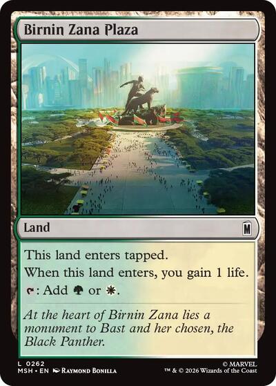 Birnin Zana Plaza (Marvel Super Heroes) Light Play Foil