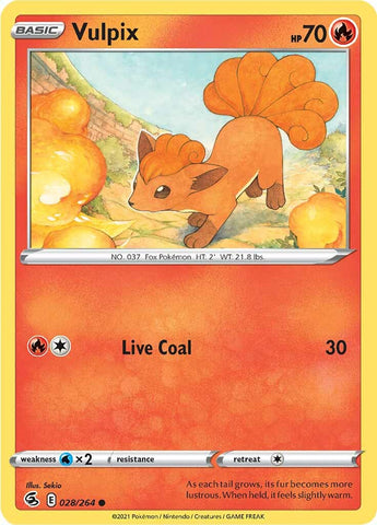 Vulpix (028/264) [Espada y escudo: Golpe de fusión] 