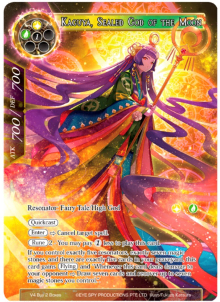 Kaguya, Sealed God of the Moon (Buy a Box) (V4 Buy 2 Boxes) [Promo Cards]