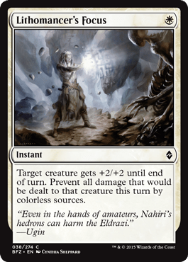 Lithomancer's Focus (Battle for Zendikar) Near Mint - Nick Nack's Full Frontal Attack