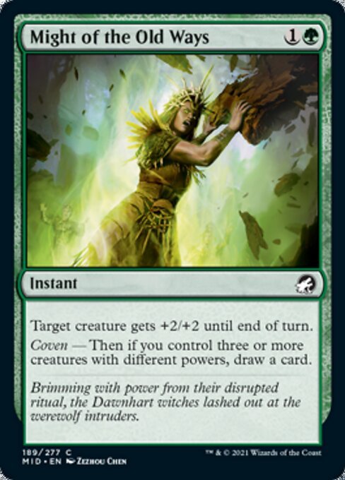 Might of the Old Ways (Innistrad: Midnight Hunt) Near Mint - Nick Nack's Full Frontal Attack