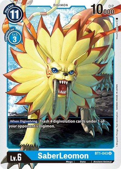 SaberLeomon (Release Special Booster) Near Mint