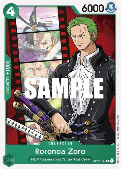 Roronoa Zoro (Paramount War) Near Mint - Nick Nack's Full Frontal Attack