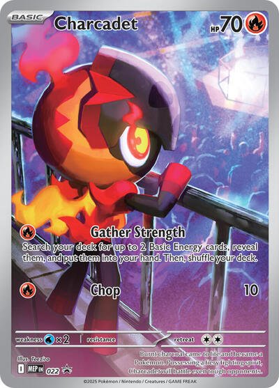 Charcadet - 022 (ME: Mega Evolution Promo) Near Mint Holofoil - Nick Nack's Full Frontal Attack