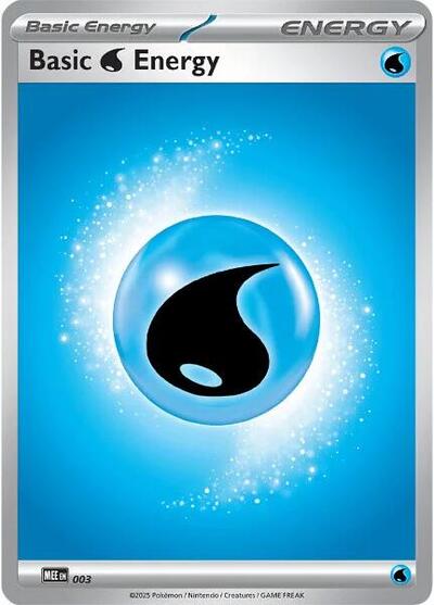 Basic Water Energy - 003 (MEE: Mega Evolution Energies) Near Mint