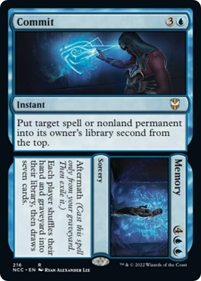 Commit // Memory (Commander: Streets of New Capenna) Near Mint
