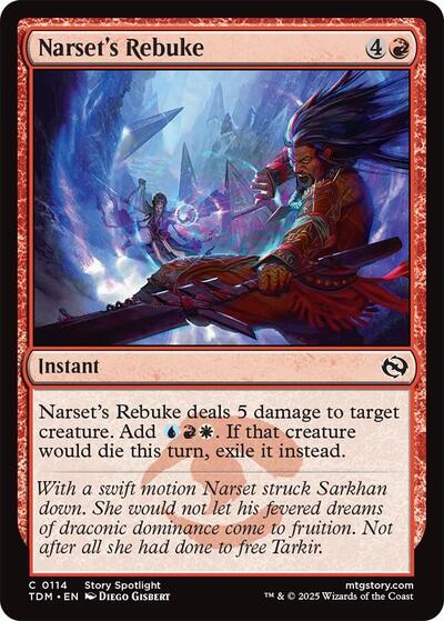 Narset's Rebuke (Tarkir: Dragonstorm) Near Mint