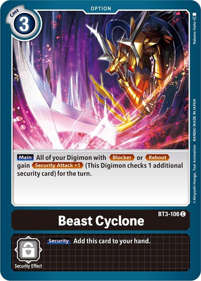 Beast Cyclone (Release Special Booster) Near Mint