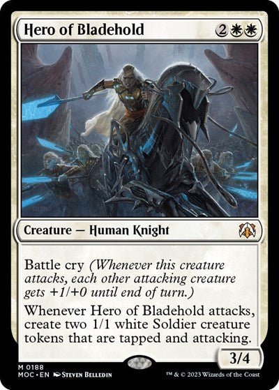 Hero of Bladehold (Commander: March of the Machine) Near Mint - Nick Nack's Full Frontal Attack
