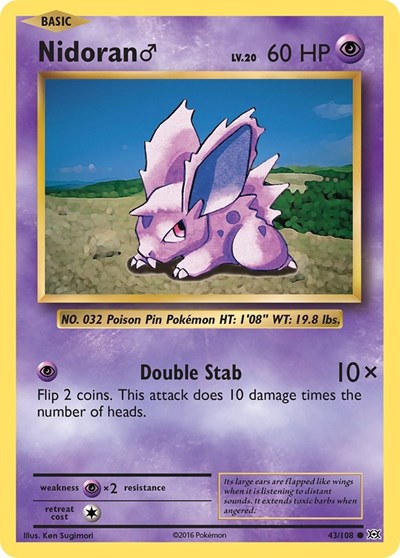 Nidoran M (XY - Evolutions) Near Mint